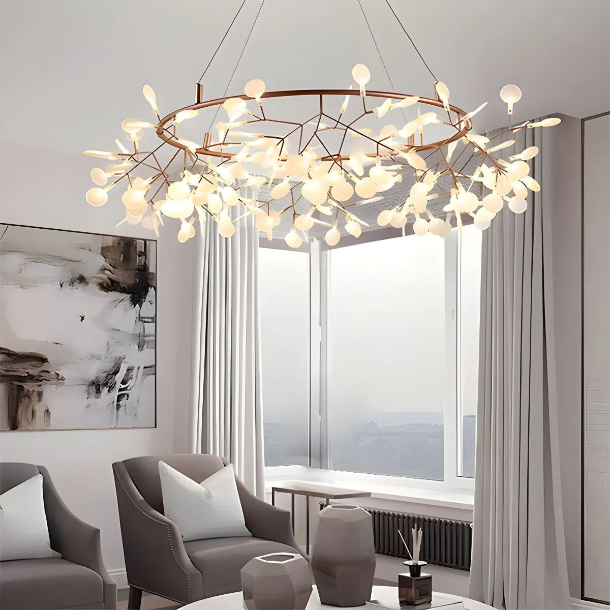 flairel Branch Firefly Chandelier for Living Room