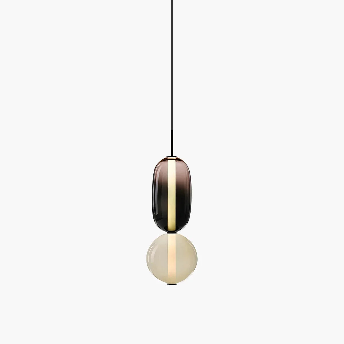 flairel Candied Glass Pendant Light for Bedroom
