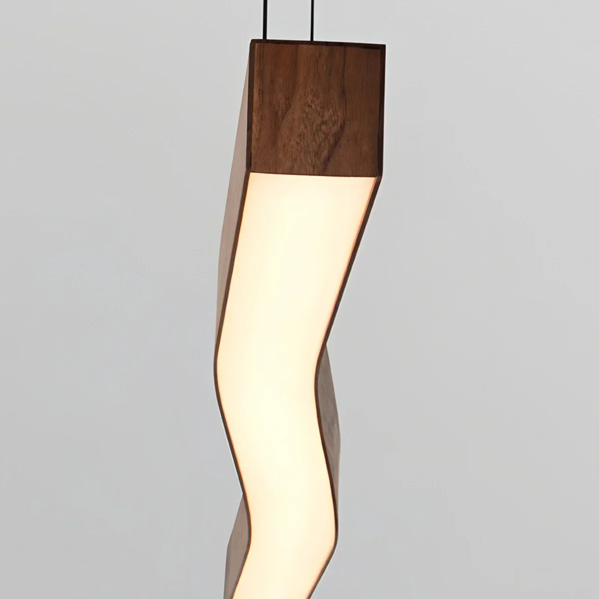 flairel Woodgrain Linear Pendant Light for Kitchen