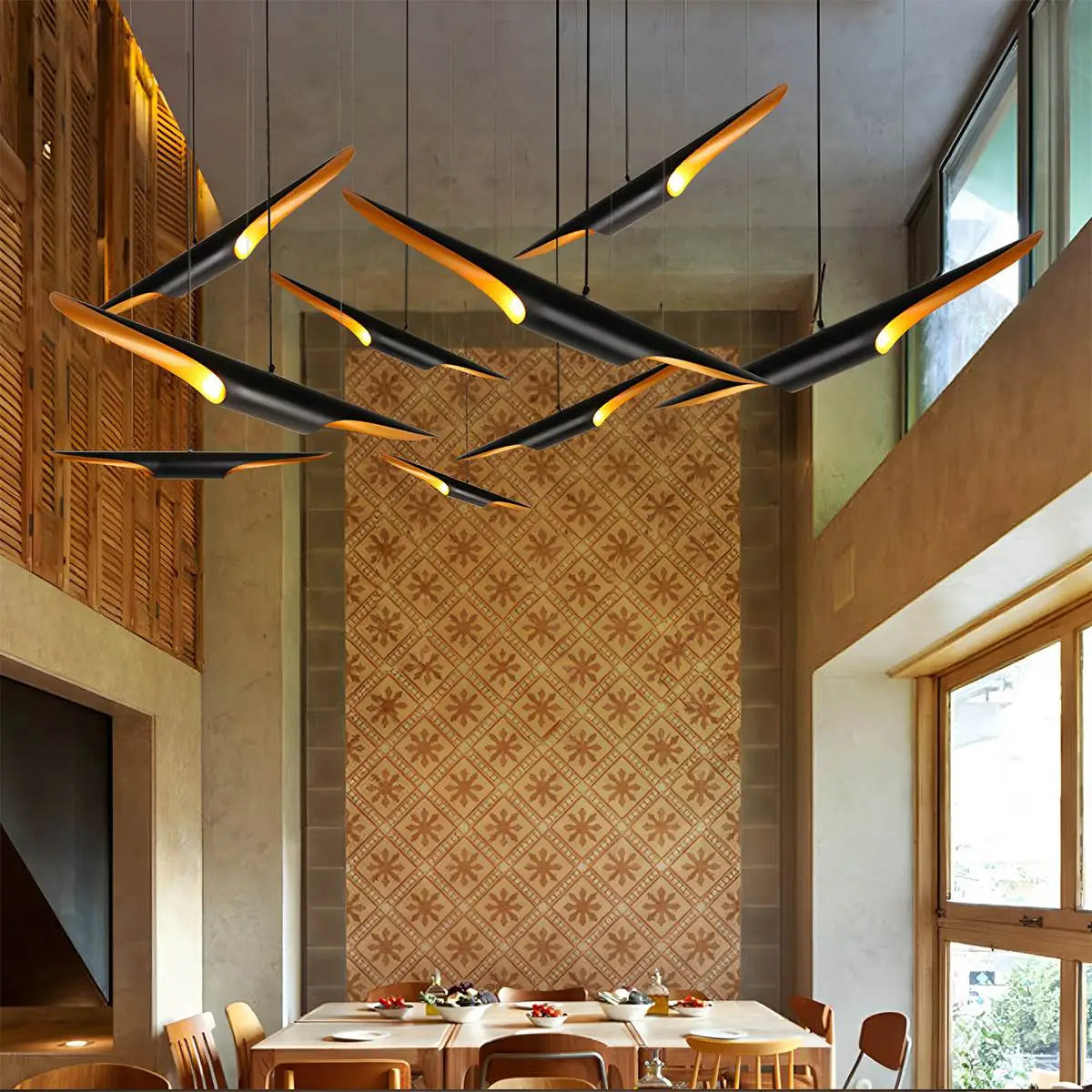 flairel Coltrane Pipe Pendant Lamp for Dining Room