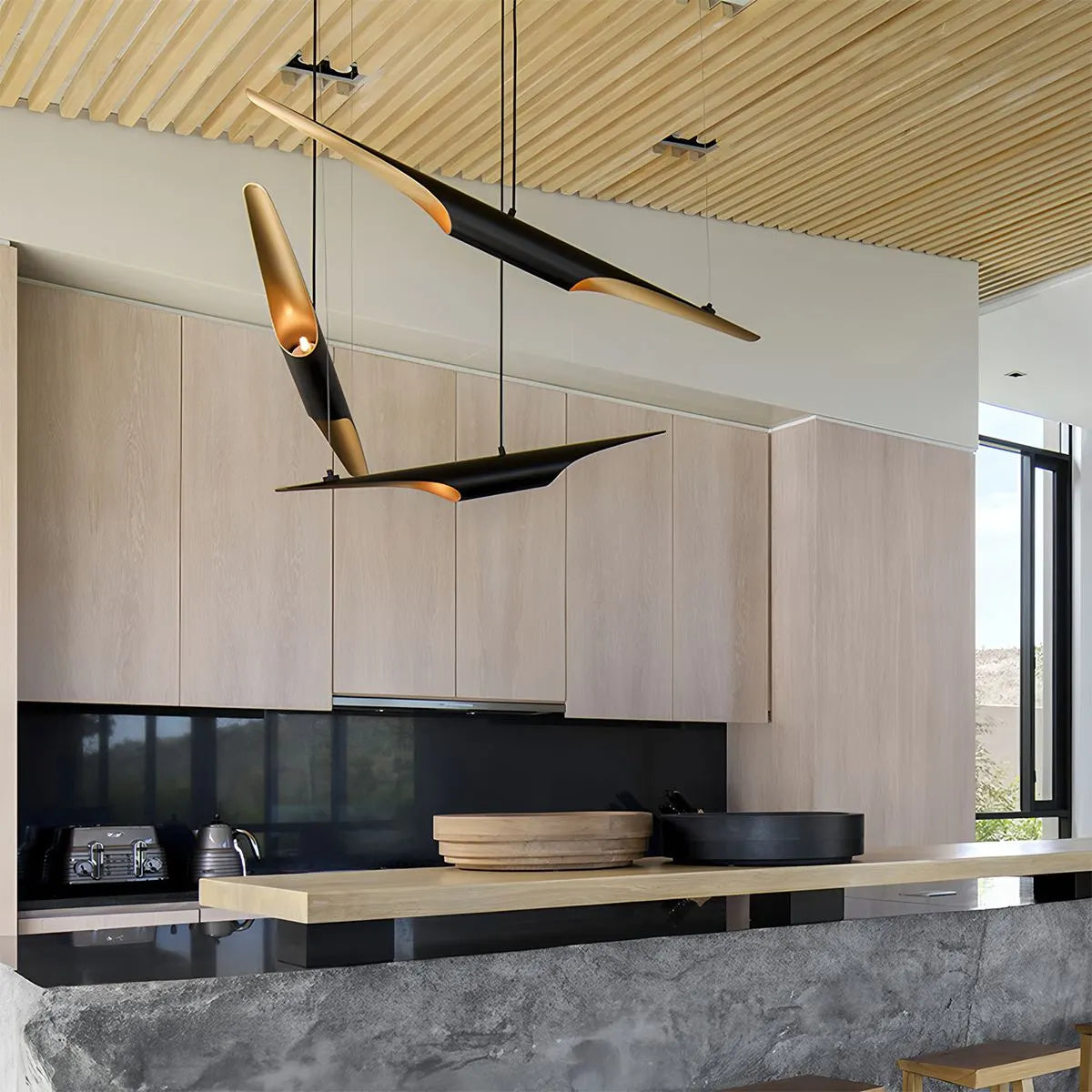 flairel Coltrane Pipe Pendant Lamp for Dining Room