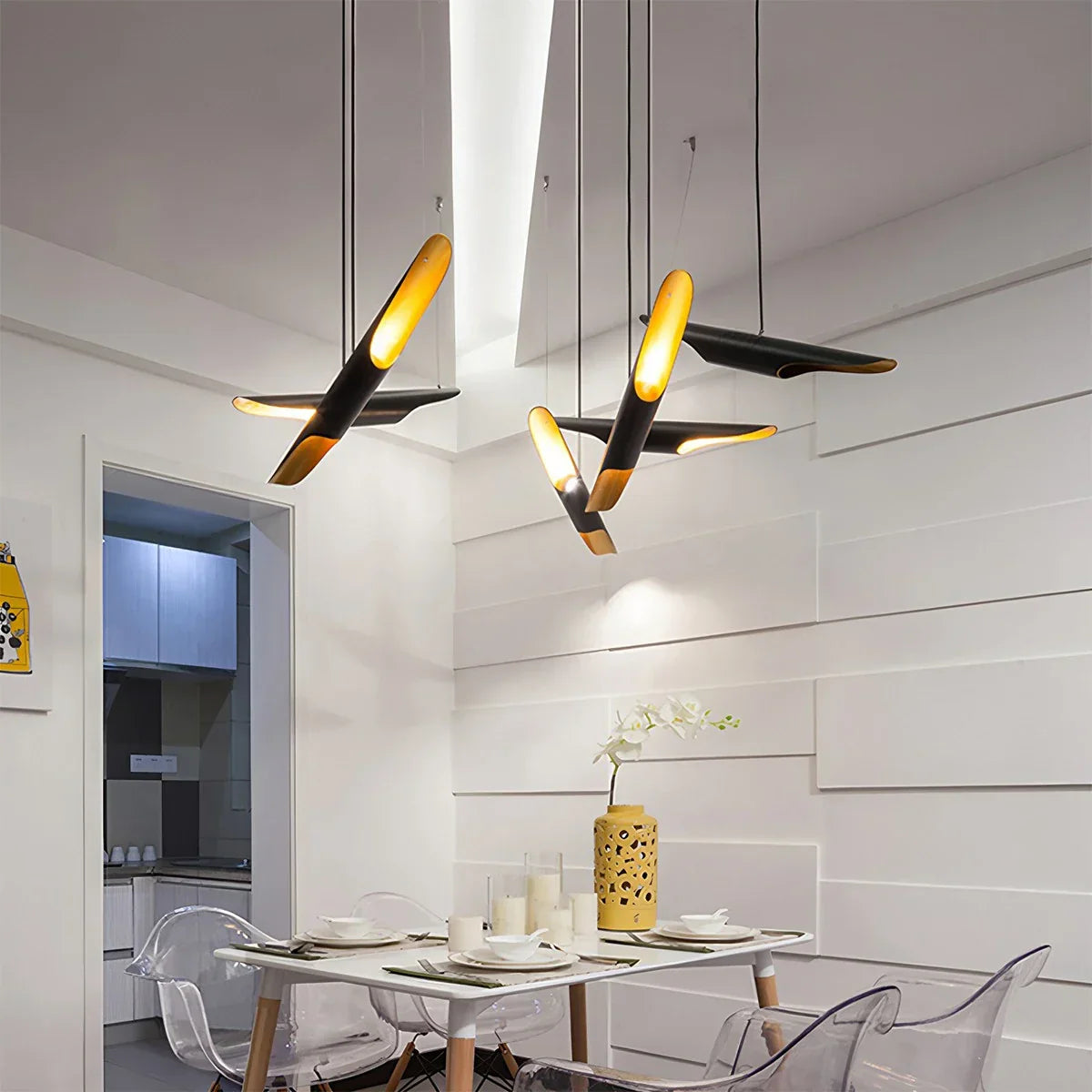 flairel Coltrane Pipe Pendant Lamp for Dining Room