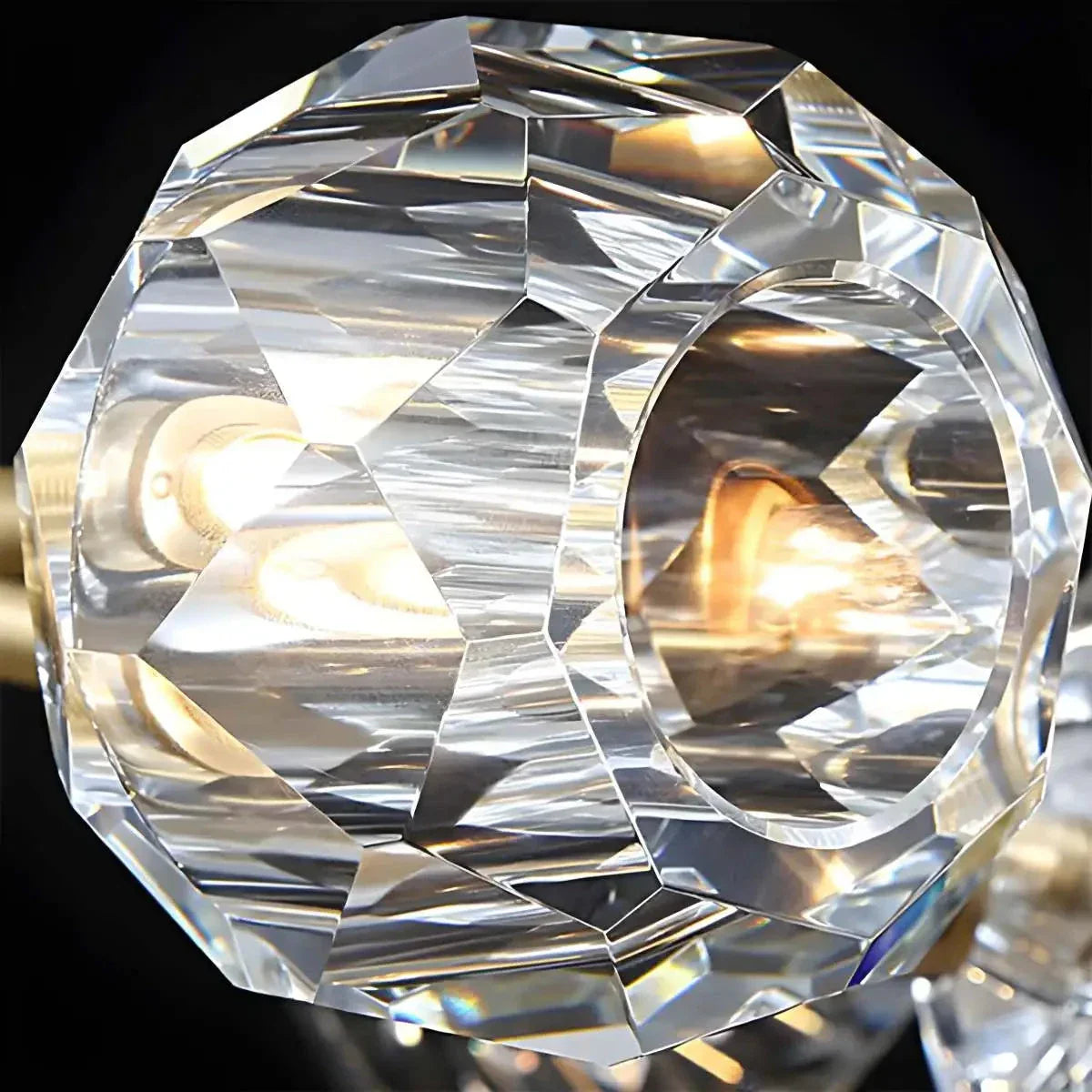 flairel Crystal Ball Round Cluster Chandelier