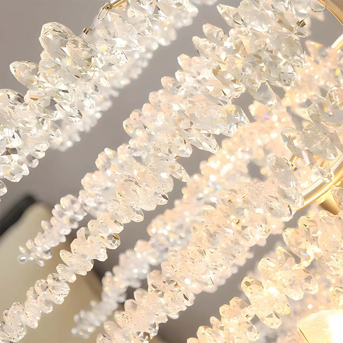 flairel Crystal Tassel Chandelier for Living Room