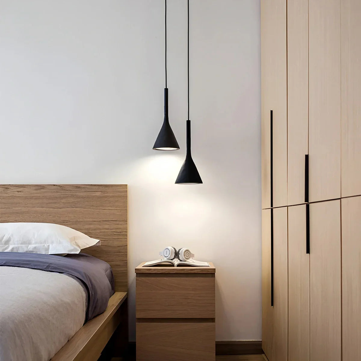 flairel Divino Cone Pendant Light for Bedroom