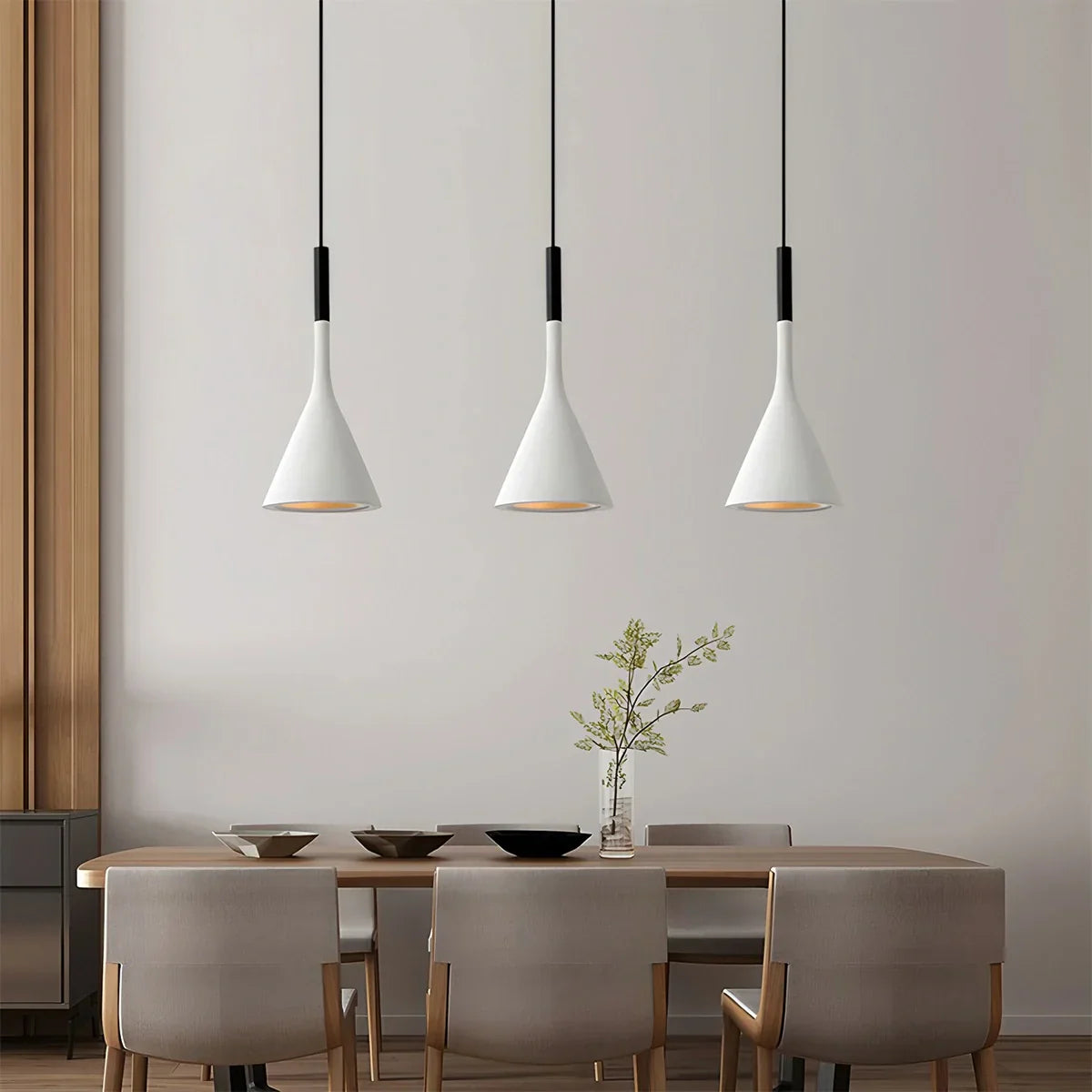 flairel Divino Cone Pendant Light for Bedroom