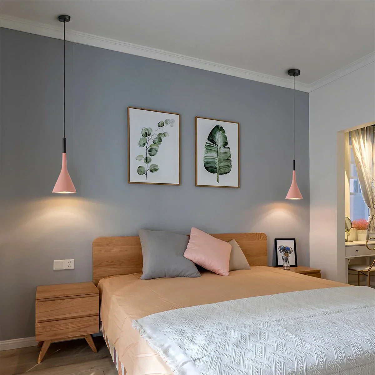 flairel Divino Cone Pendant Light for Bedroom