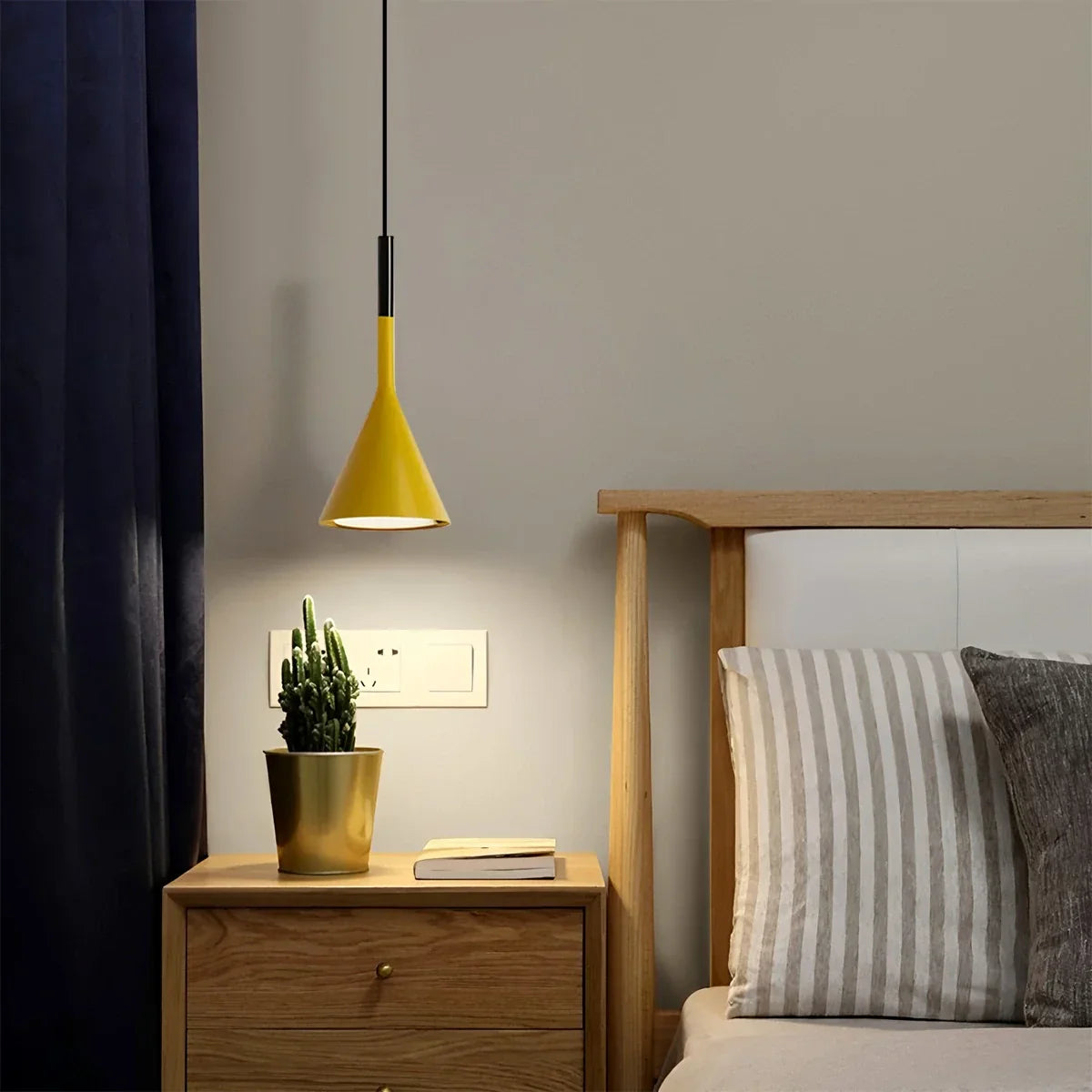 flairel Divino Cone Pendant Light for Bedroom