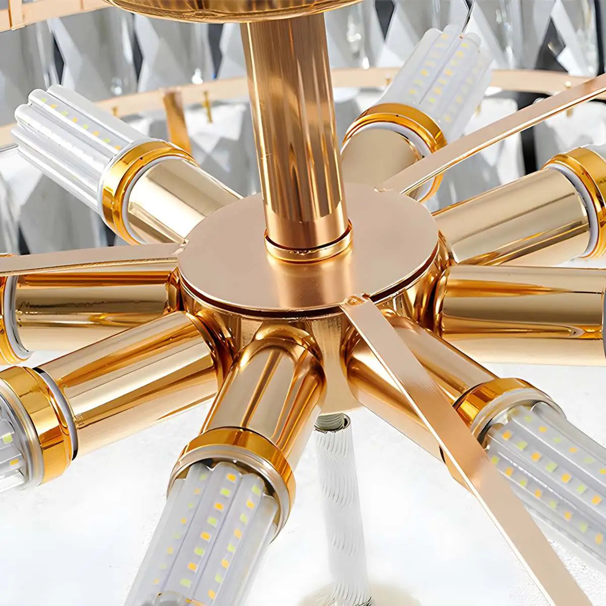 flairel French Vintage Crystal Ceiling Chandelier