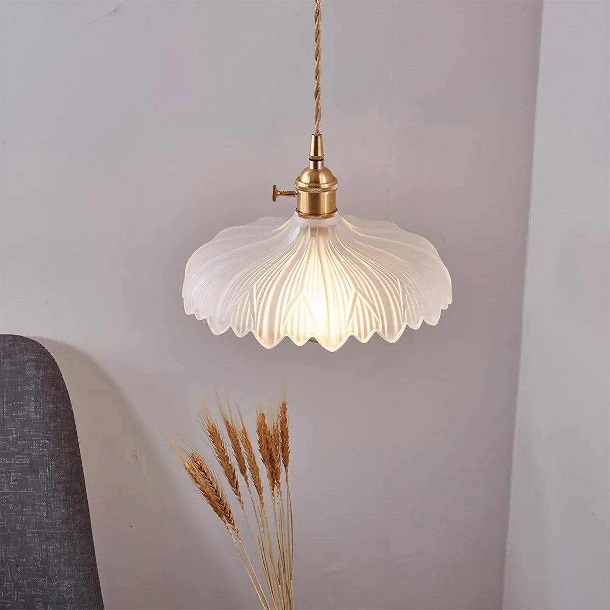 flairel Isabel Glass Pendant Light for Kitchen Island