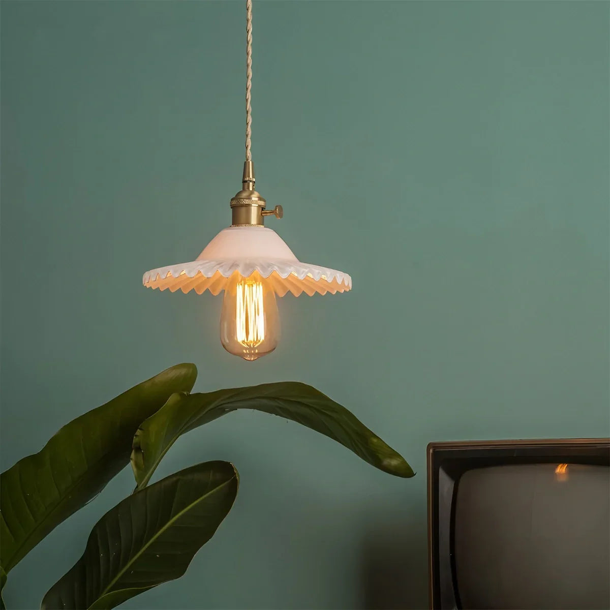 flairel Isabel Glass Pendant Light for Kitchen Island