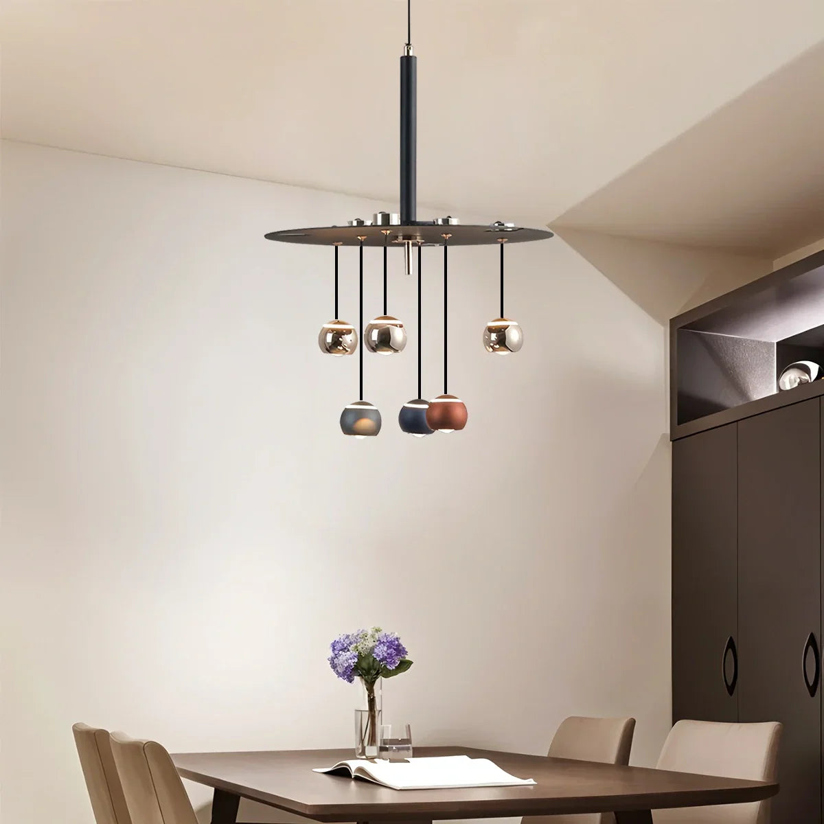 flairel Italian Light Luxury Dining Room Chandelier