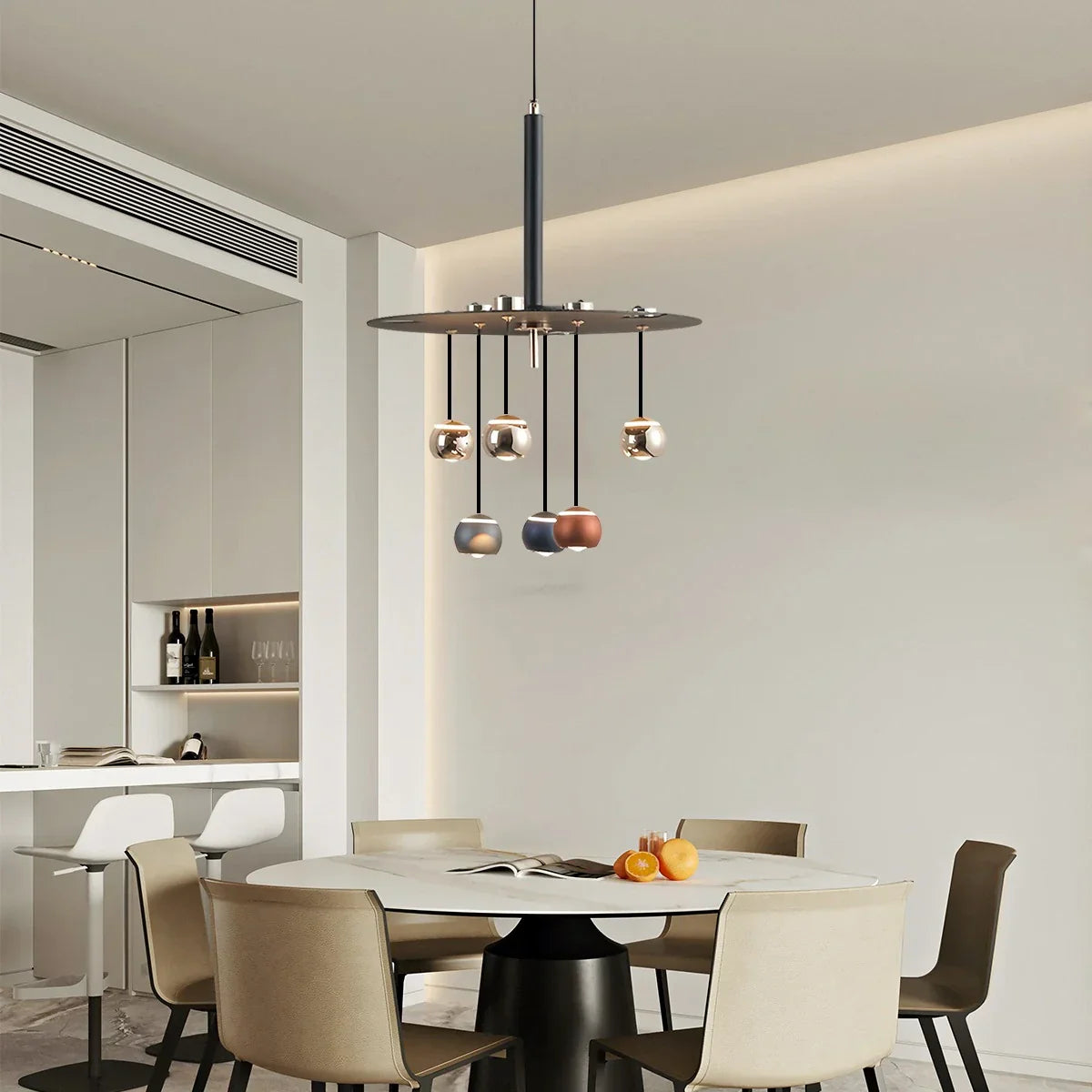 flairel Italian Light Luxury Dining Room Chandelier