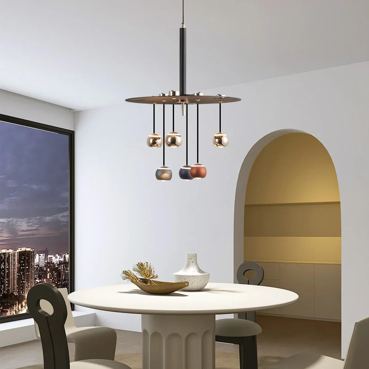 flairel Italian Light Luxury Dining Room Chandelier
