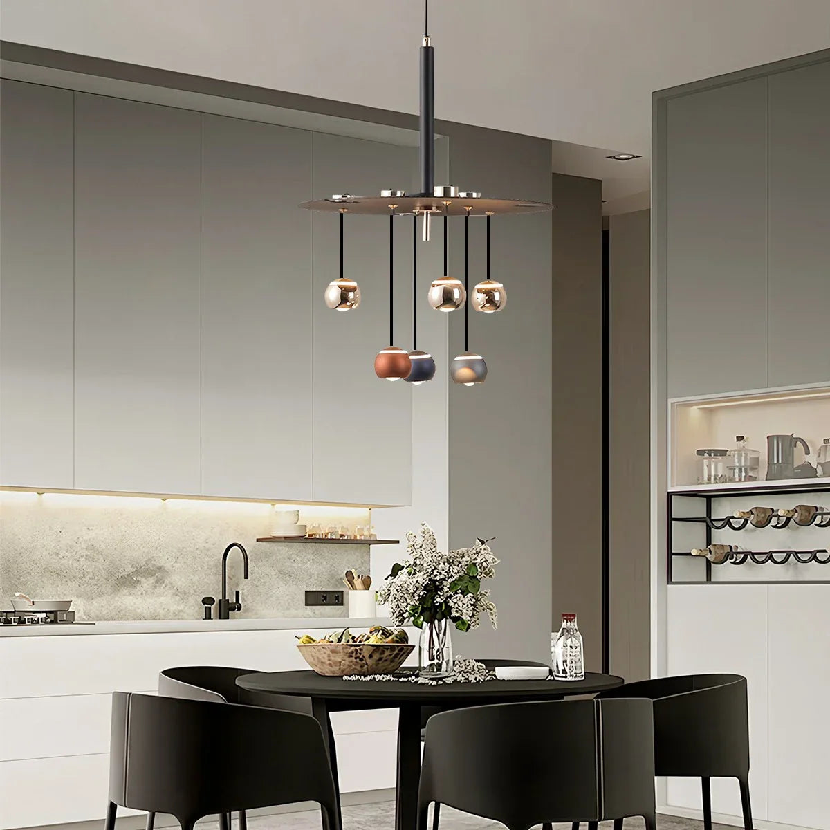 flairel Italian Light Luxury Dining Room Chandelier