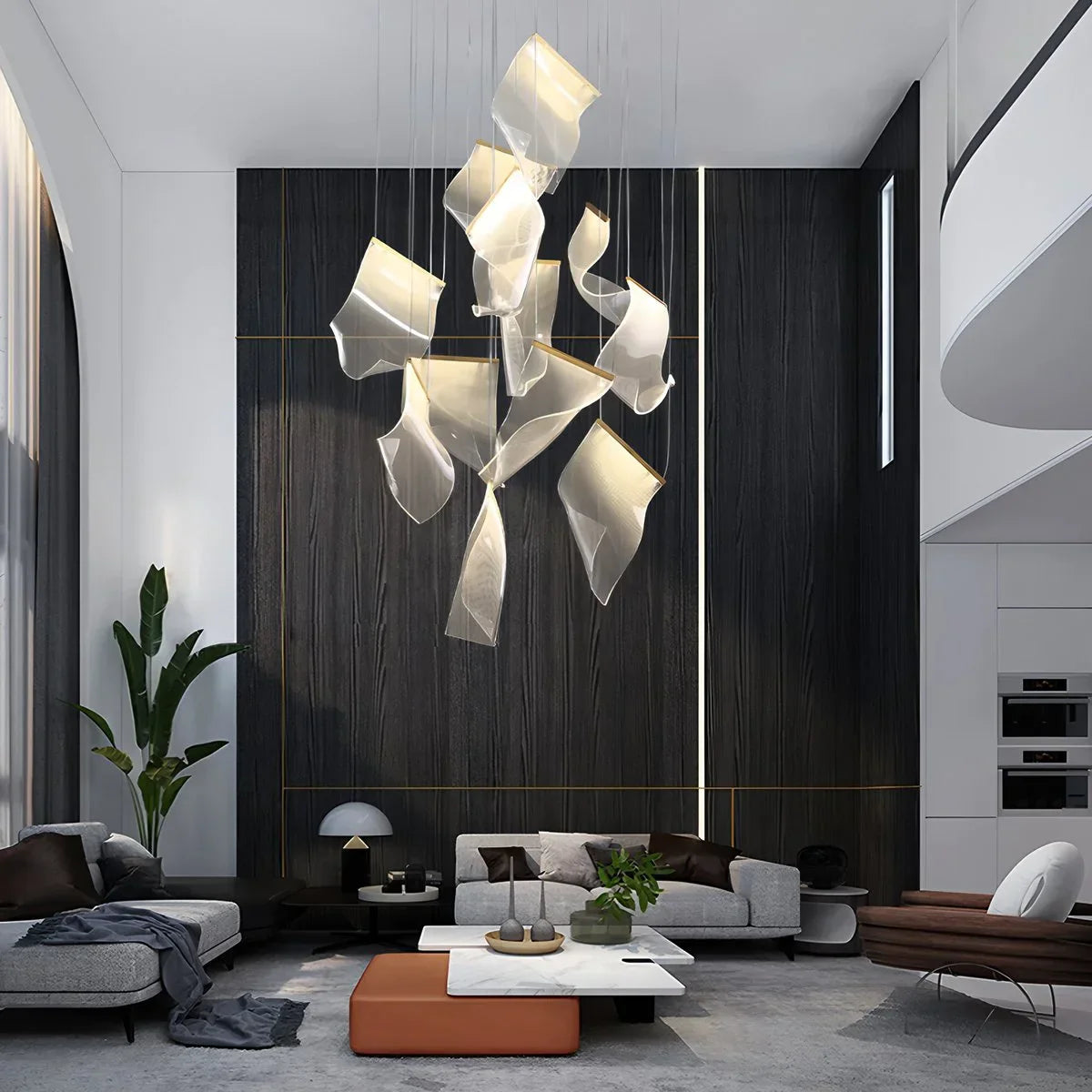 flairel Light Luxury Art Large Chandelier