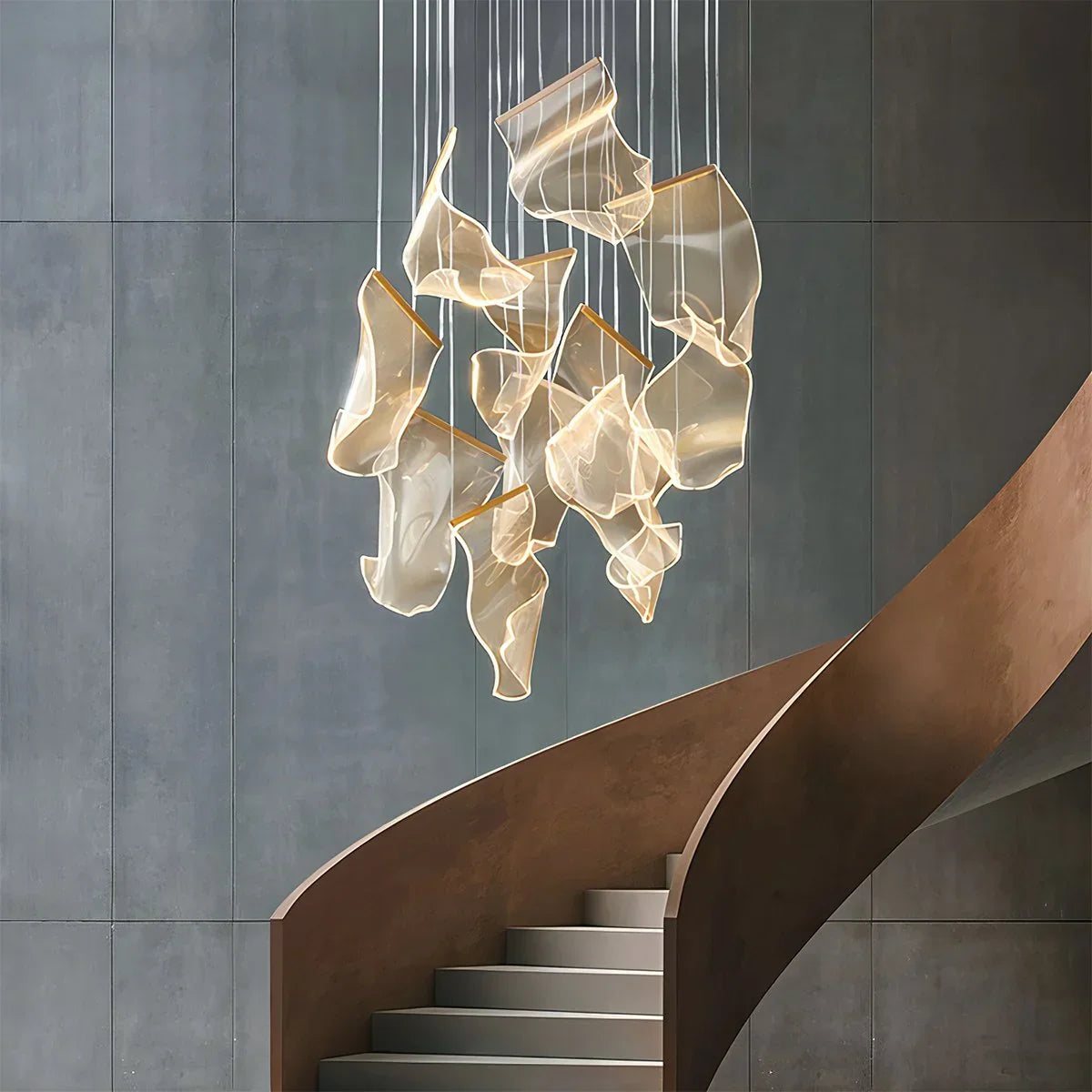 flairel Light Luxury Art Large Chandelier
