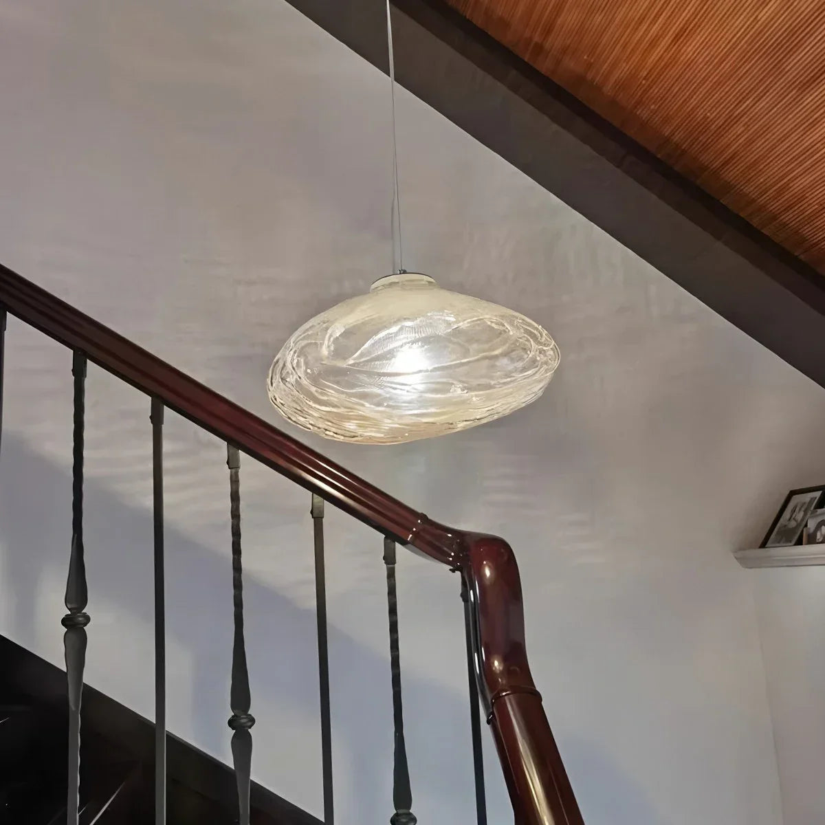 flairel Light Luxury Cloud Shape Glass Pendant Light