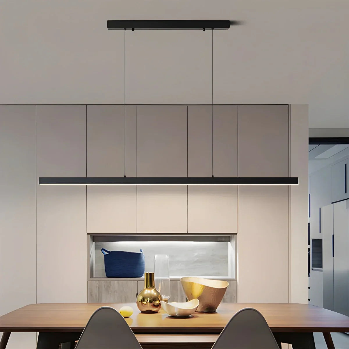 flairel Modern Linear Pendant Light for Kitchen Island