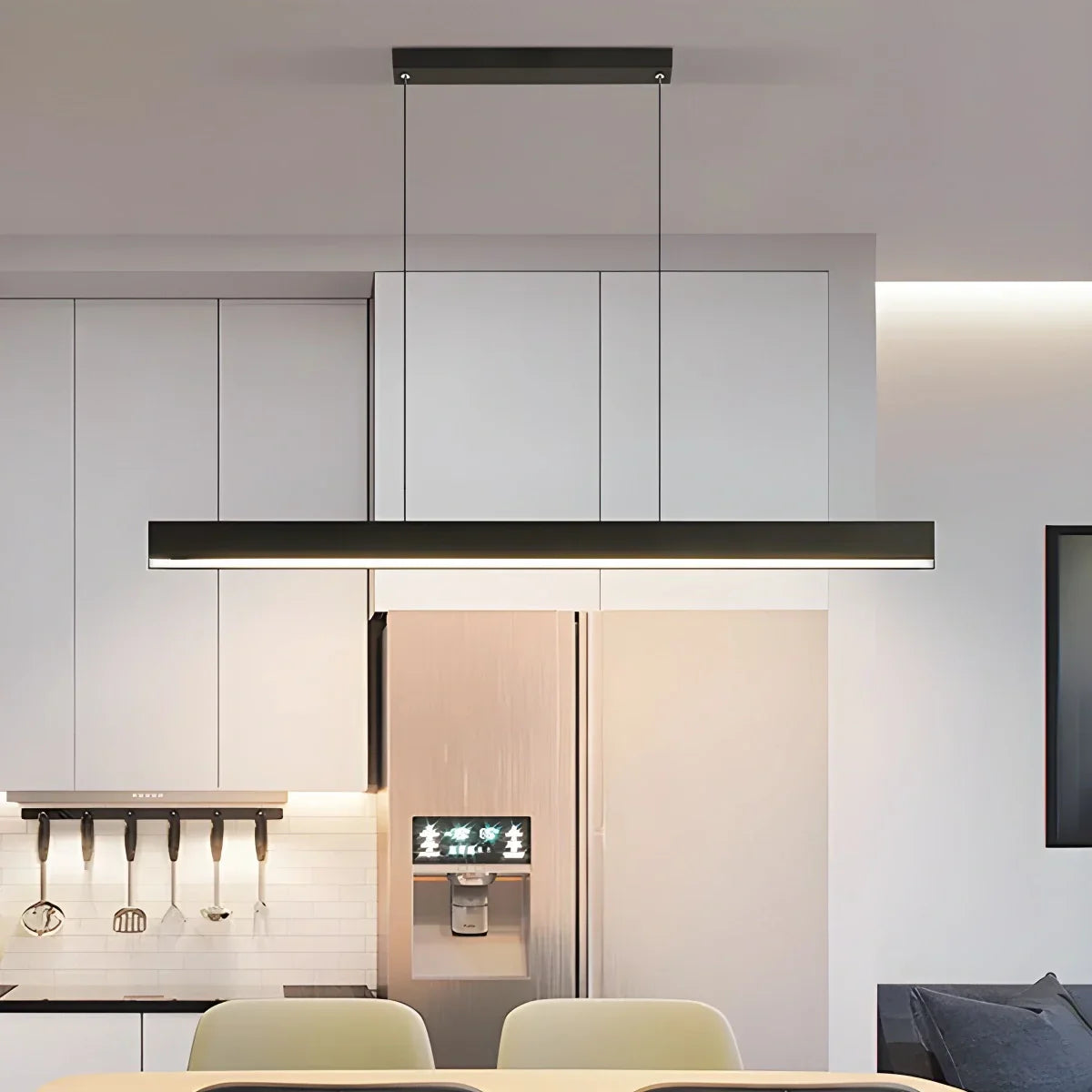 flairel Modern Linear Pendant Light for Kitchen Island