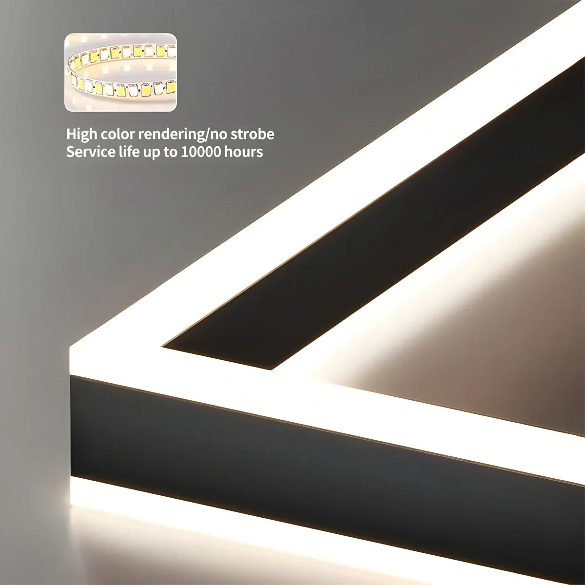 flairel Tiered Black Square Pendant Lamp for Living Room