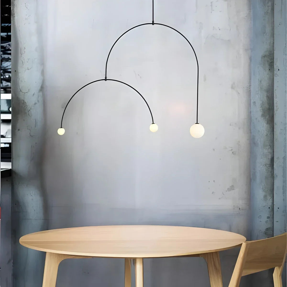 flairel Minimalist Linear Metal Chandelier