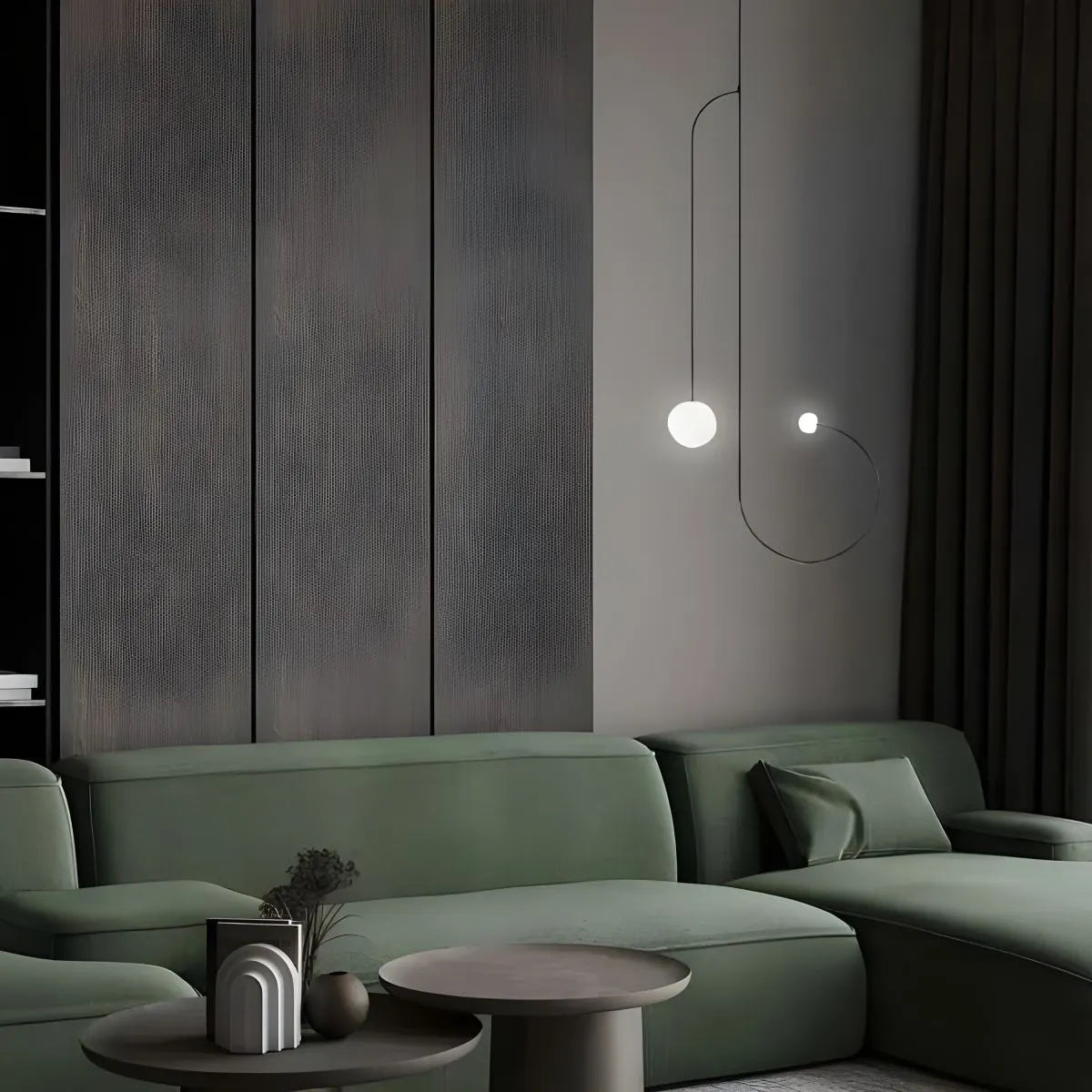 flairel Minimalist Linear Metal Chandelier