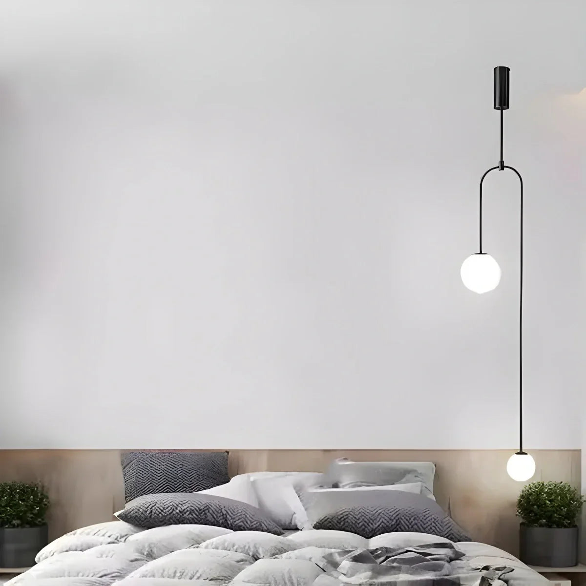 flairel Minimalist Linear Metal Chandelier