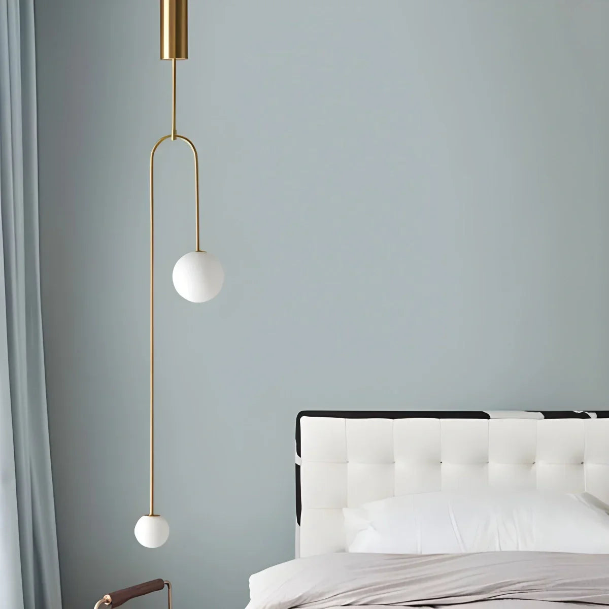 flairel Minimalist Linear Metal Chandelier