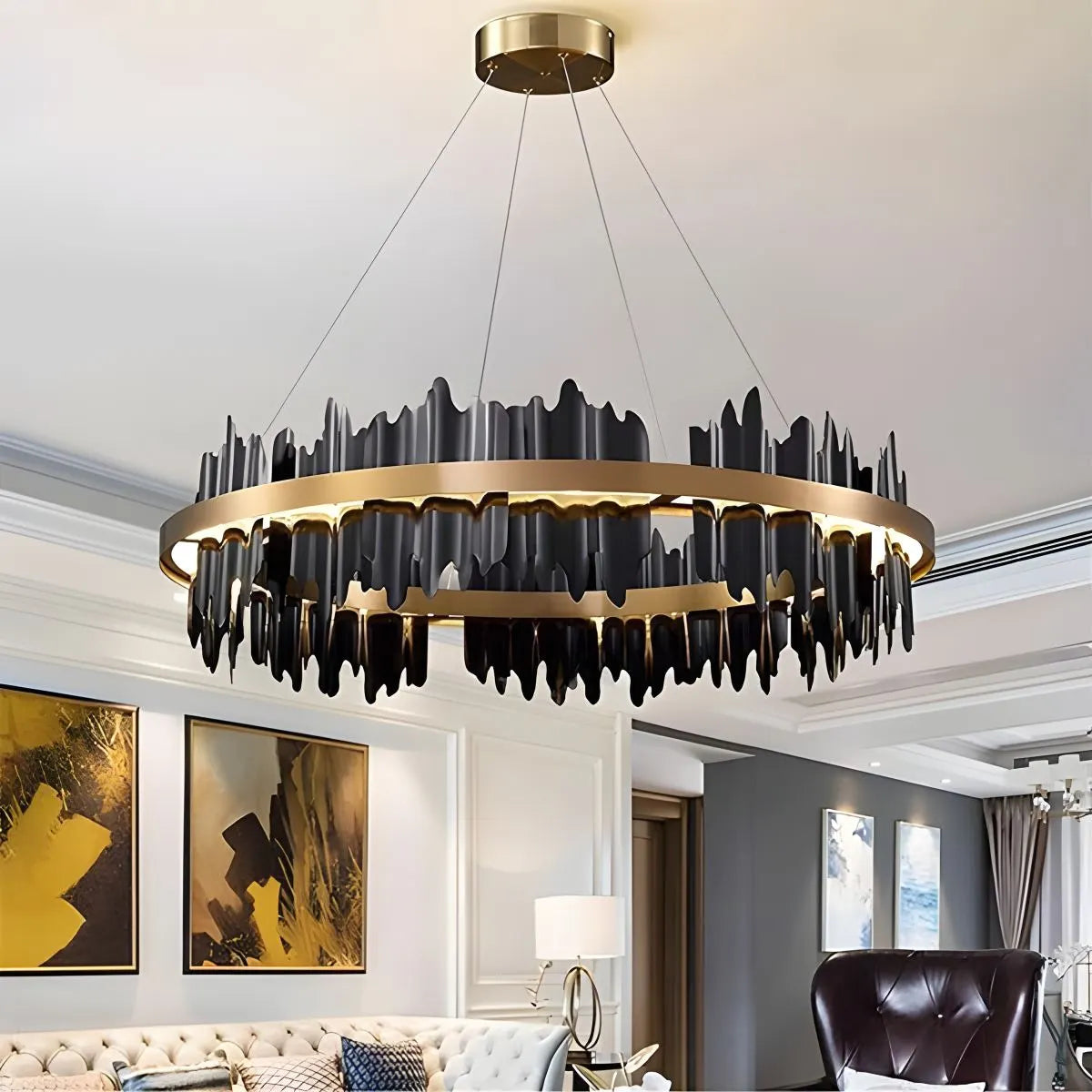 flairel Modern Creative Round Chandelier