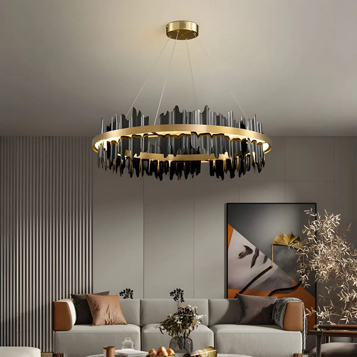 flairel Modern Creative Round Chandelier