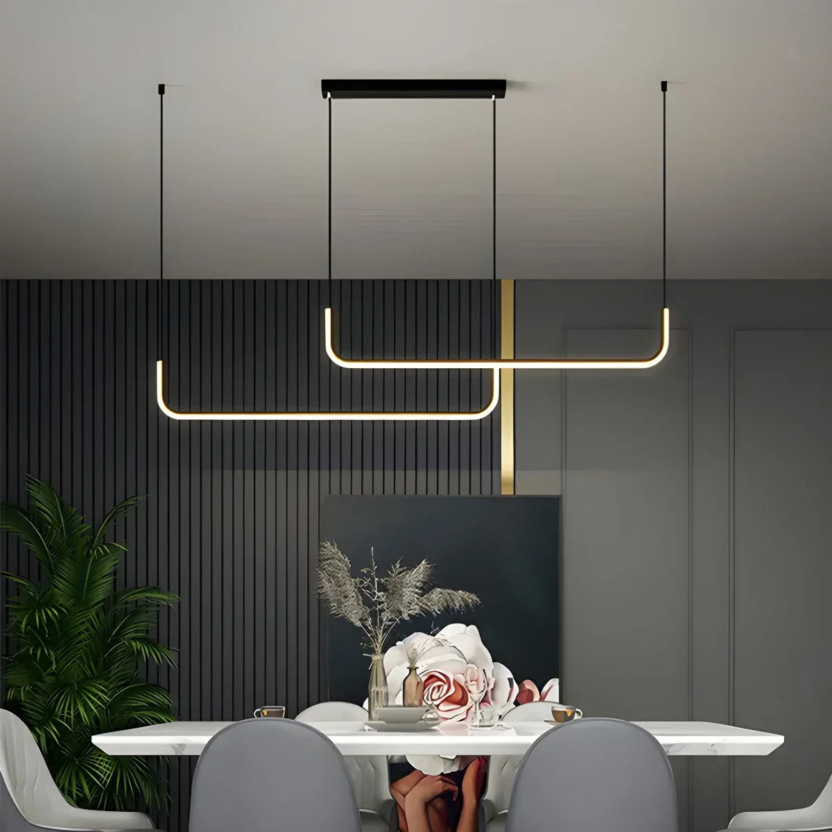flairel Modern LED Ceiling Chandelier for Living Room
