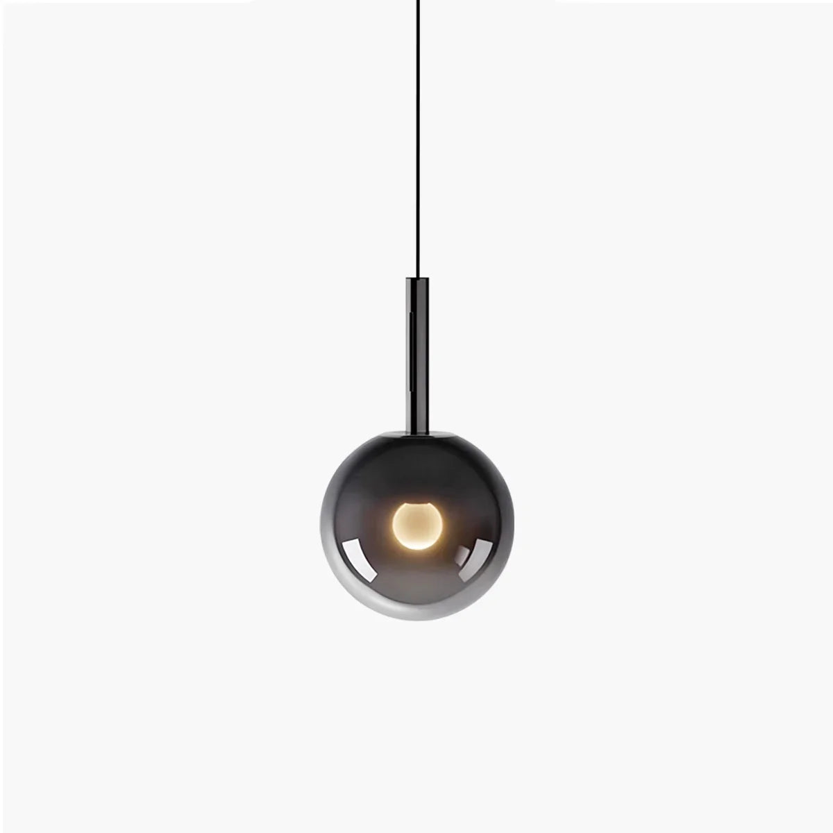 flairel Adjustable Bedside Glass Pendant Light