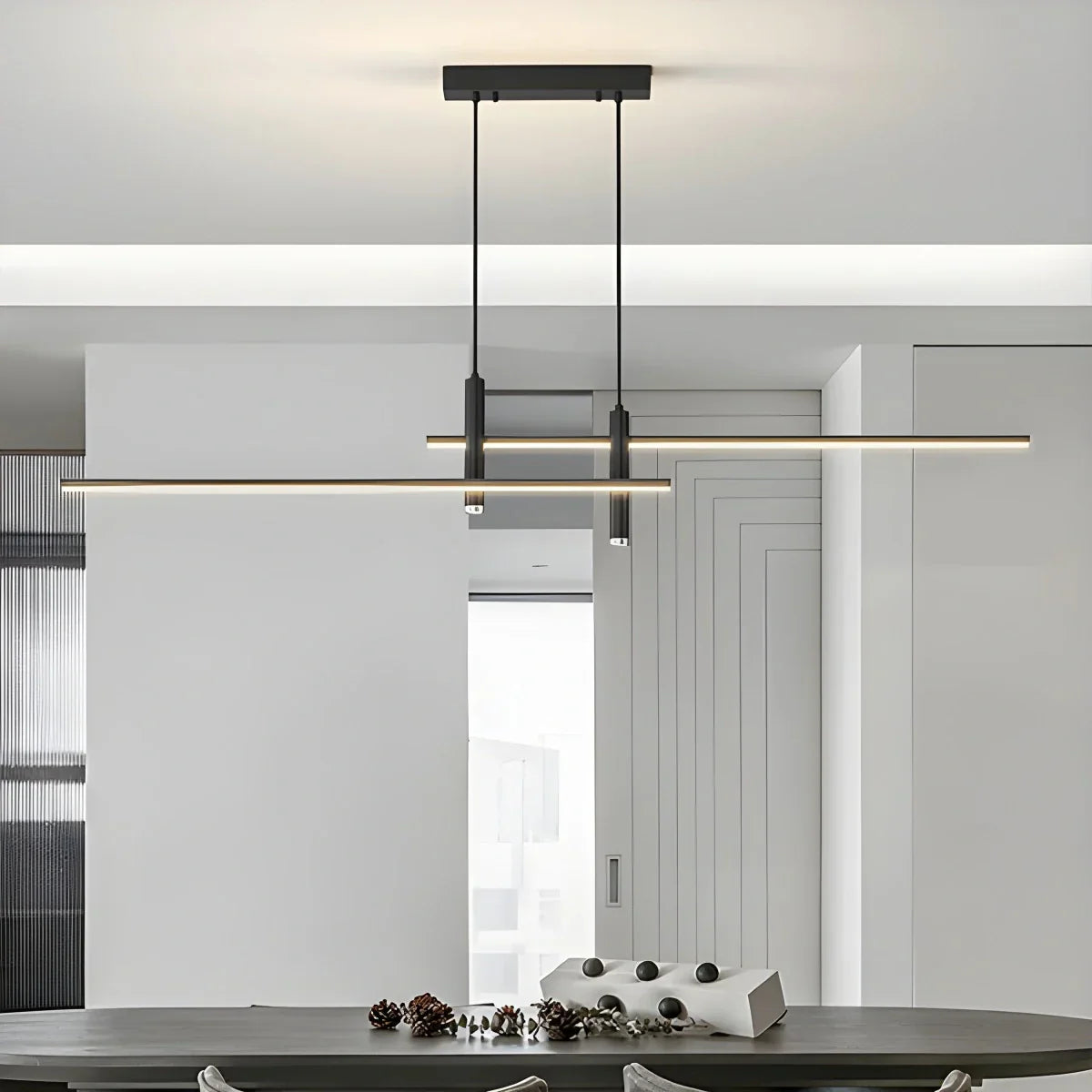 flairel Modern Minimalist Linear LED Pendant Light