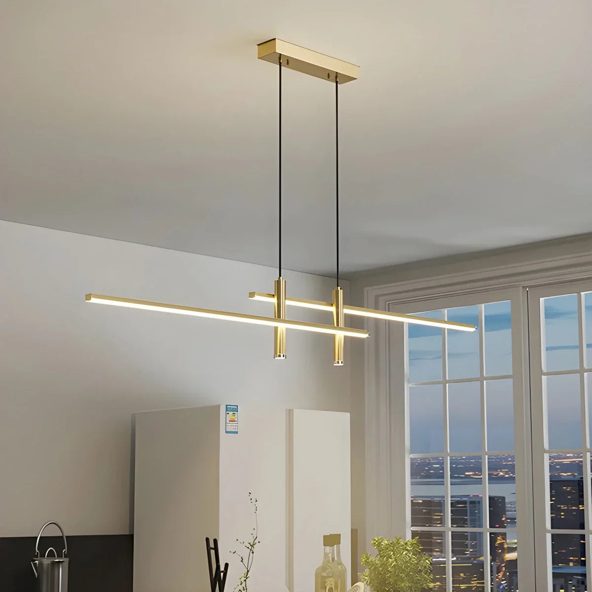 flairel Modern Minimalist Linear LED Pendant Light