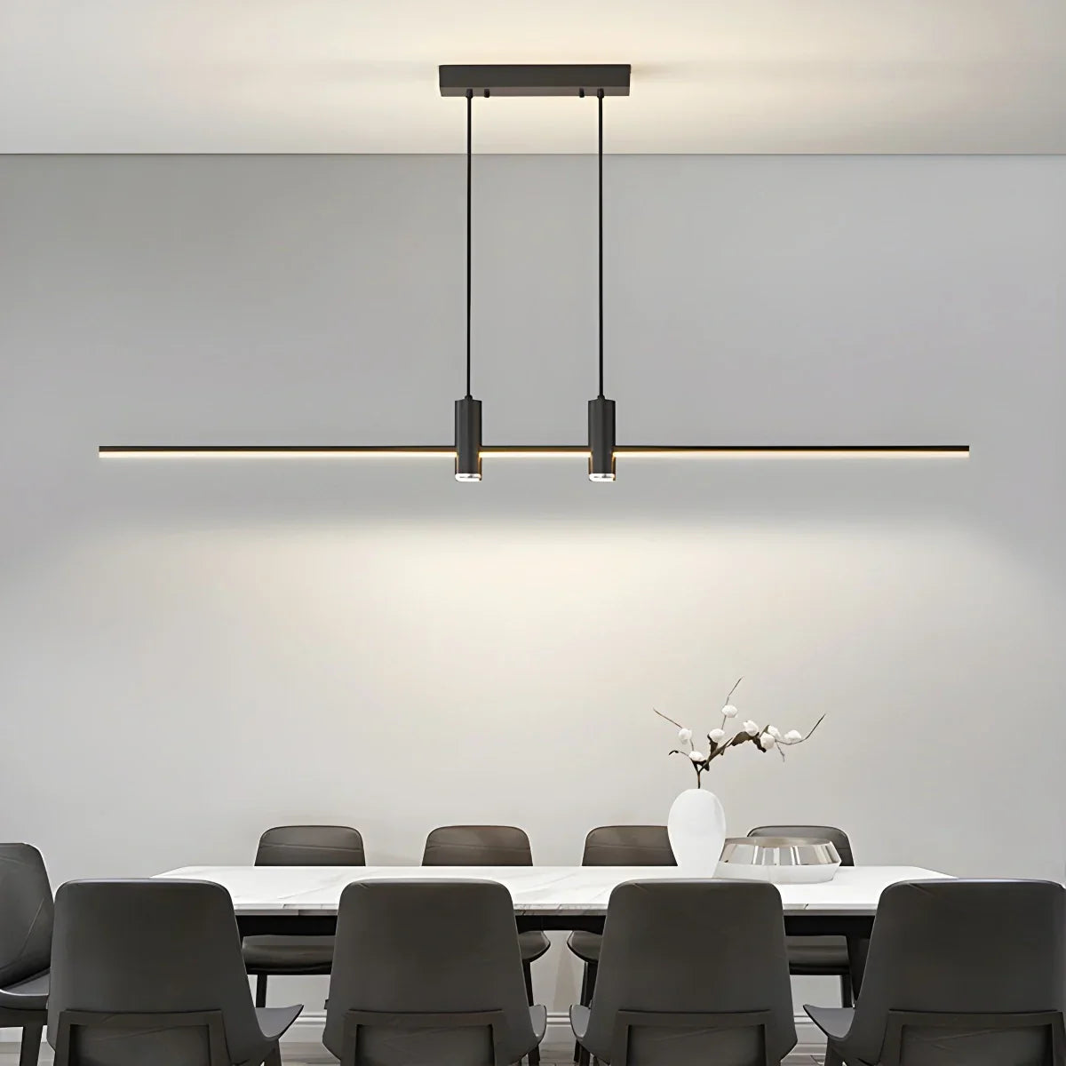 flairel Modern Minimalist Linear LED Pendant Light