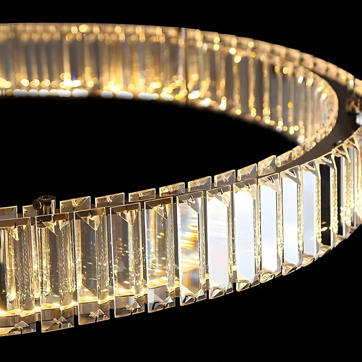 flairel Nordic Circular Villa Crystal Chandelier