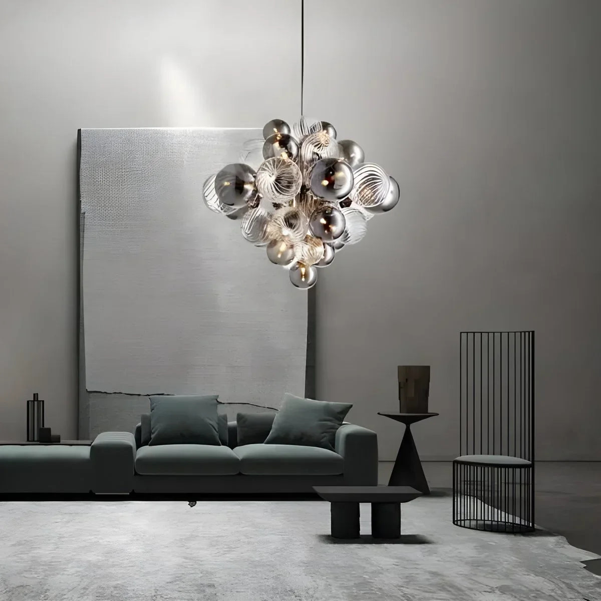 flairel Nordic Glass Bubble Chandelier