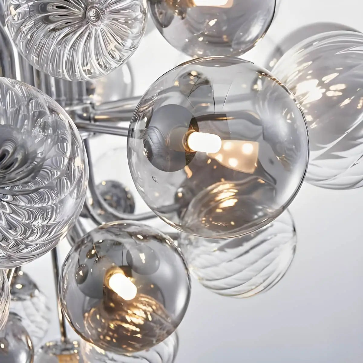 flairel Nordic Glass Bubble Chandelier