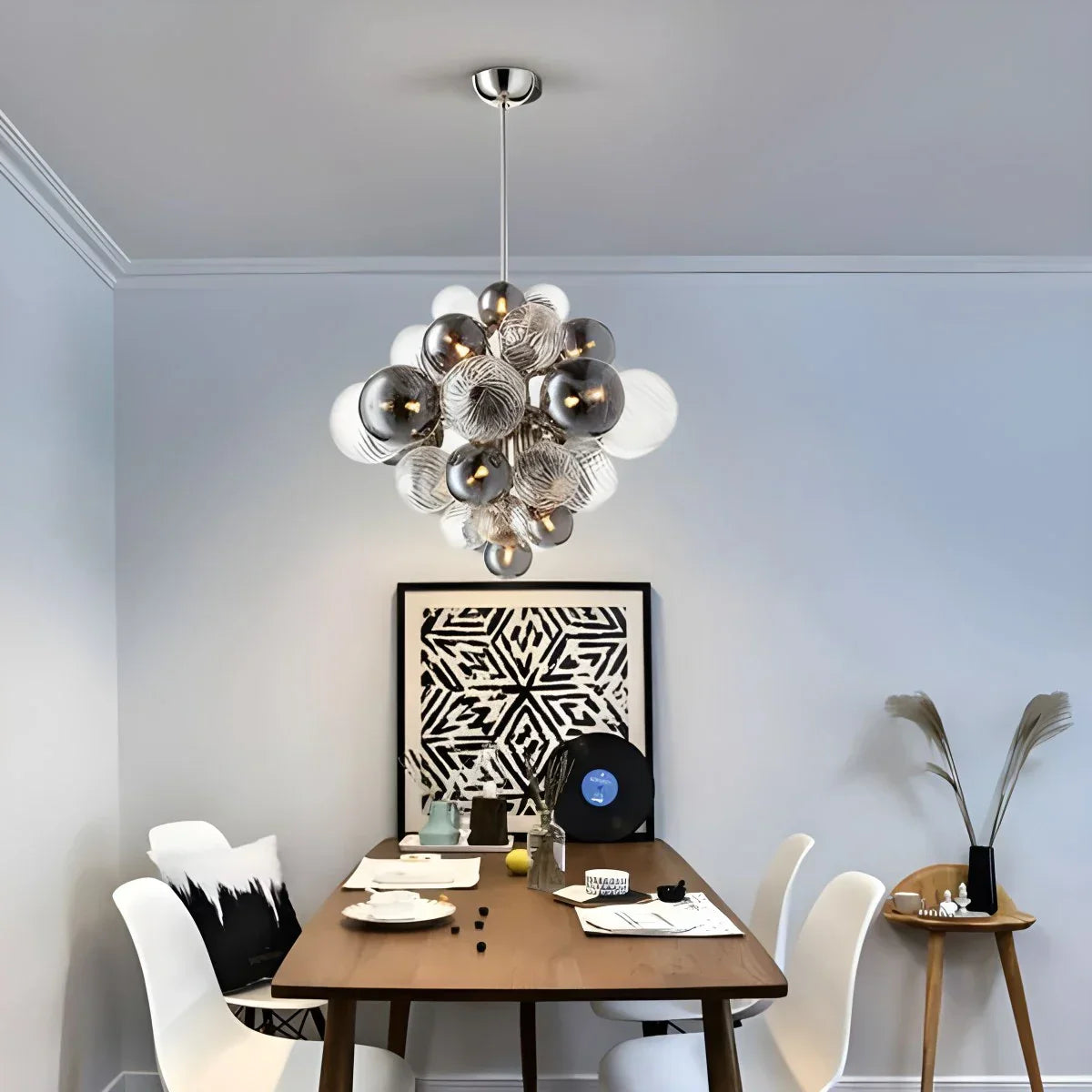 flairel Nordic Glass Bubble Chandelier