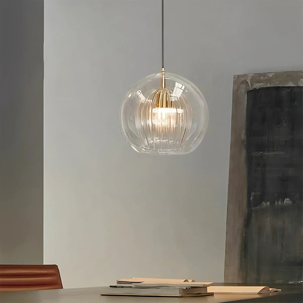 flairel Nordic Glass Globe Pendant Light for Modern Interiors