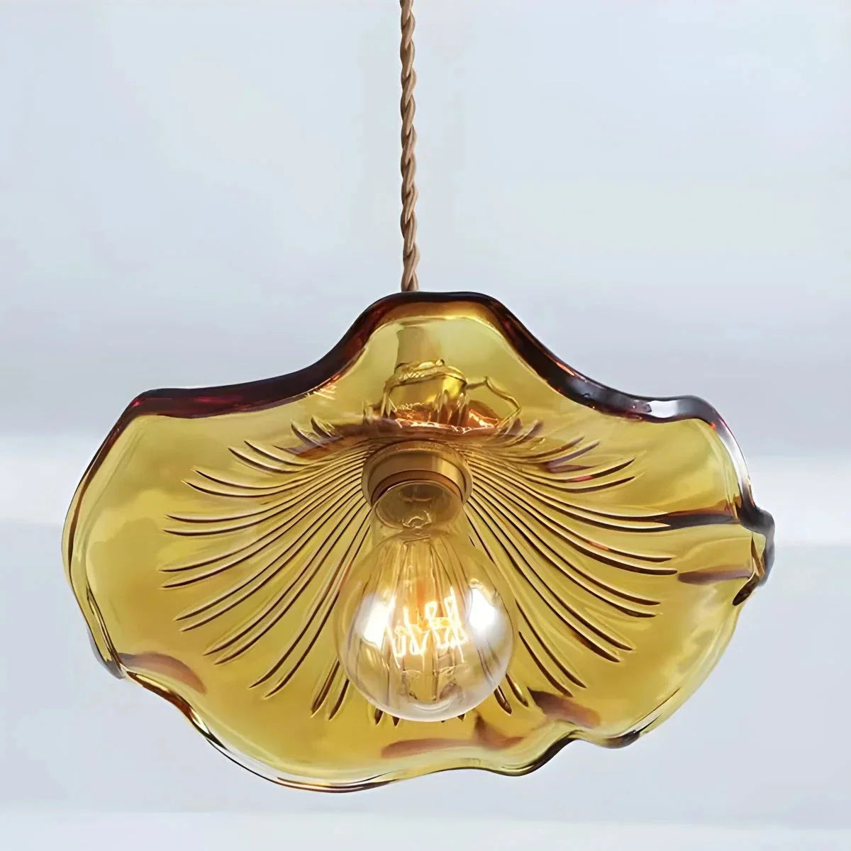 flairel Nordic Japanese Glass Chandelier for Living Room