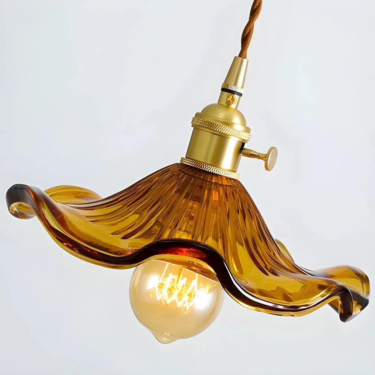 flairel Nordic Japanese Glass Chandelier for Living Room