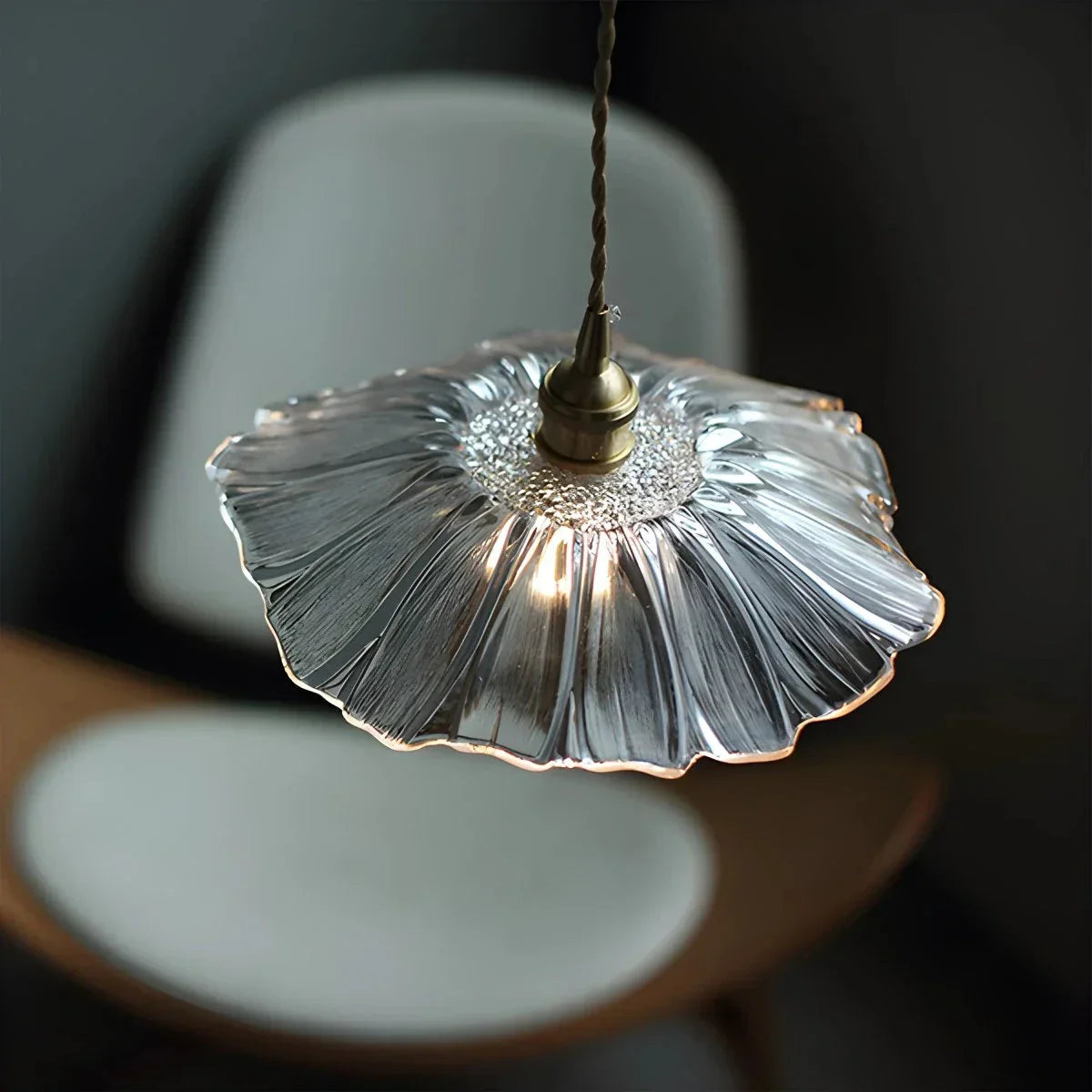 flairel Nordic Japanese Glass Chandelier for Living Room