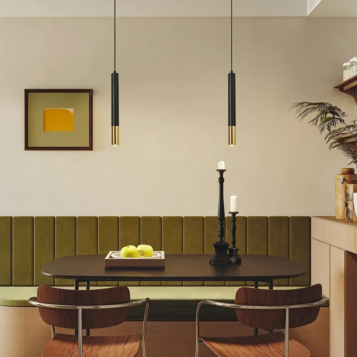 flairel Stark Long Tube Pendant Light for Bedroom
