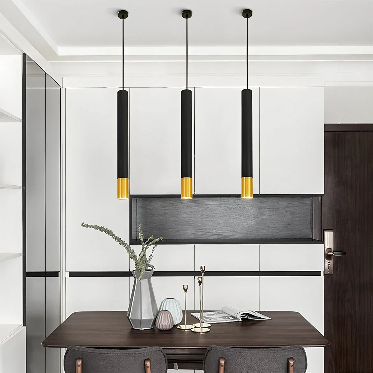 flairel Stark Long Tube Pendant Light for Bedroom
