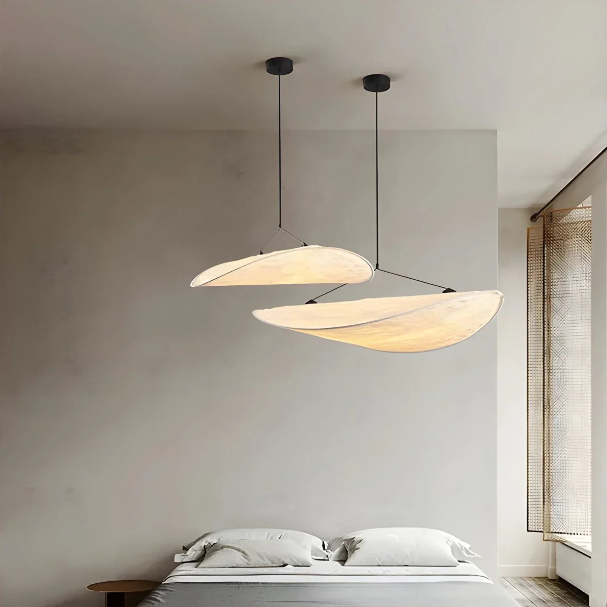 flairel Zen Art Cloud Shape Silk Pendant Light for Living Room