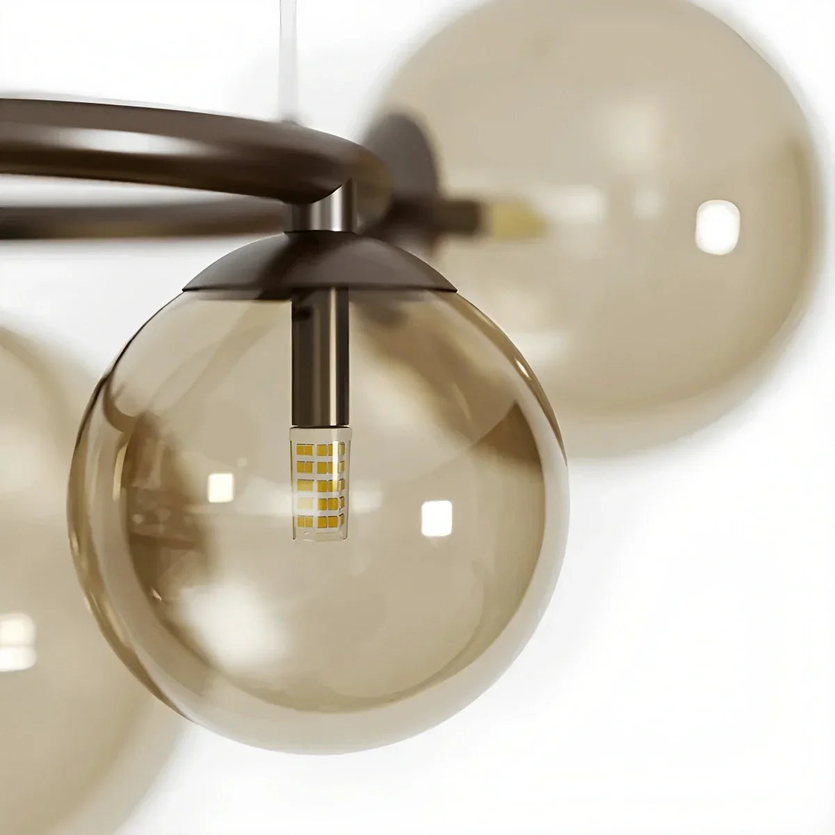 flairel Luxurious Single-Tone Glass Spheres Chandelier