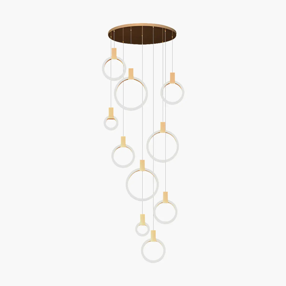 flairel Modern Large Staircase Hanging Chandelier