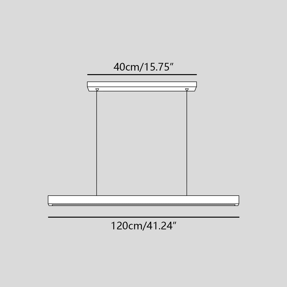 flairel Fulbert Linear Wooden Pendant Light for Kitchen